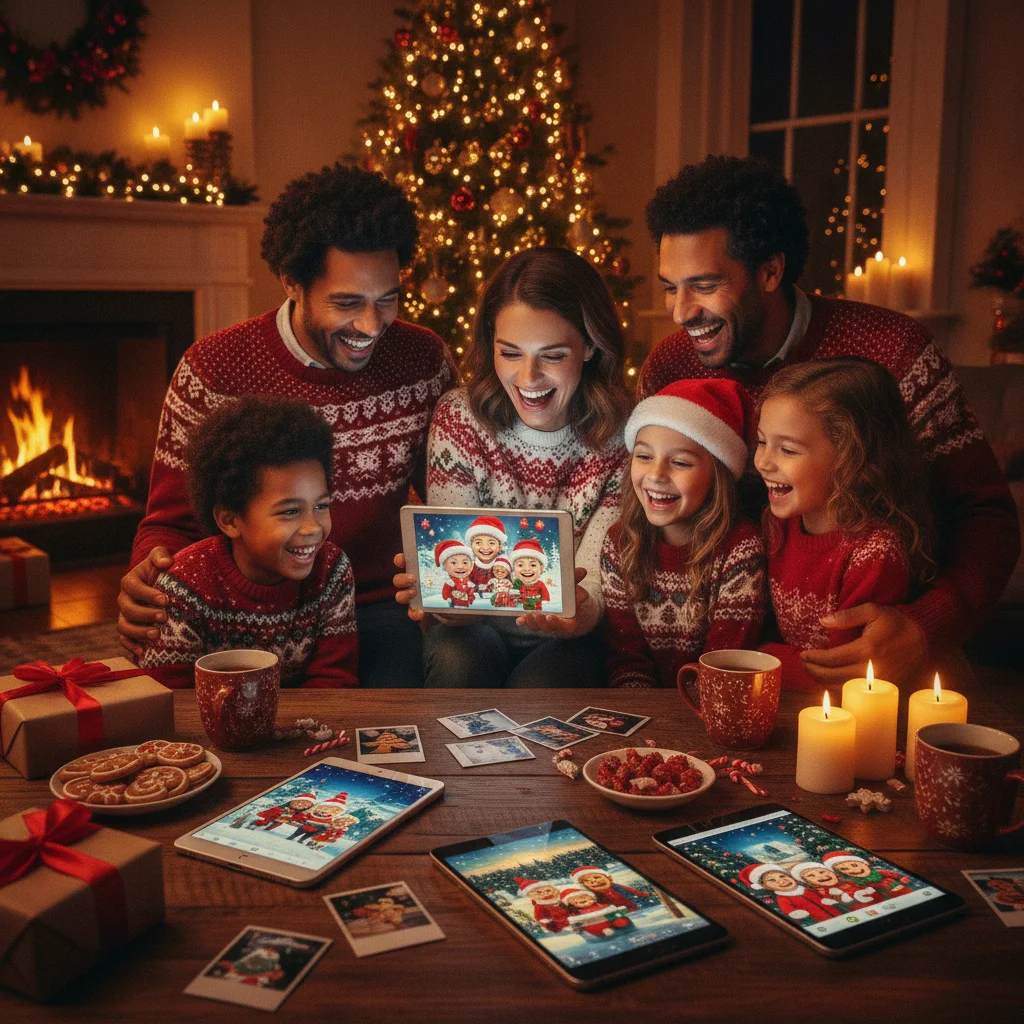 Best AI Christmas Photo Apps for Holiday Cards and Festive Portraits (best apps) — festive Christmas photo example