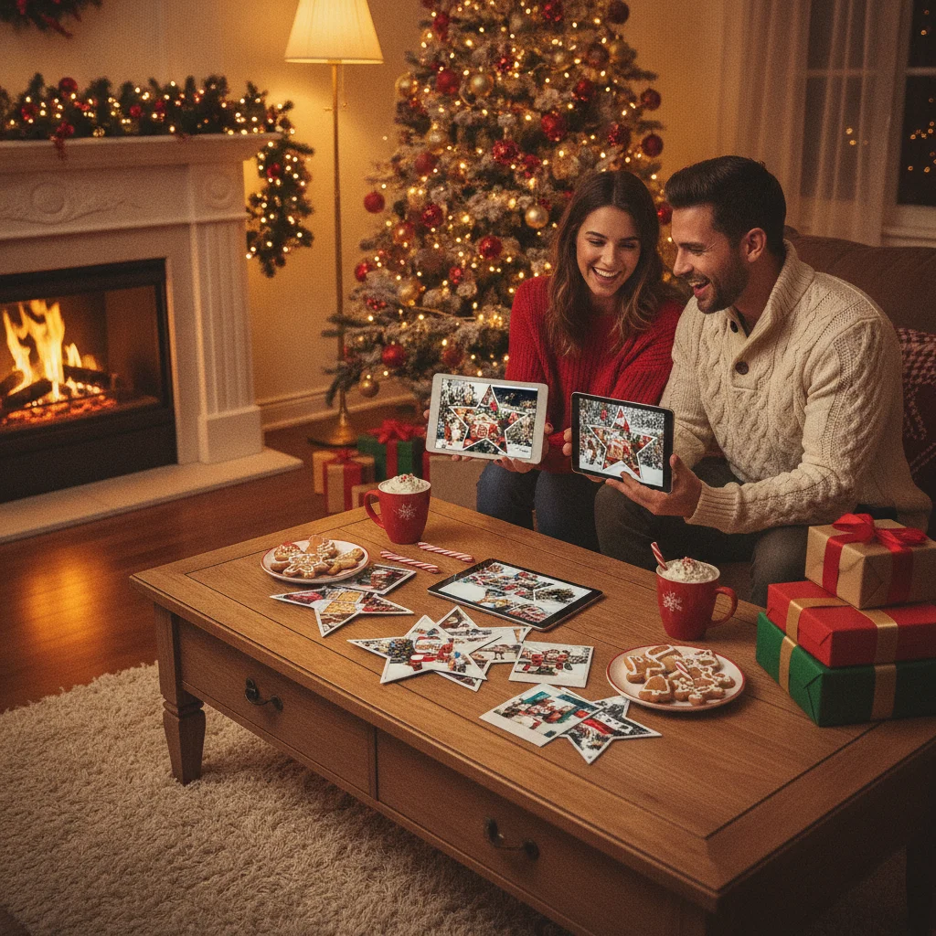 What Are the Best Apps for Christmas Photo Collages? — festive Christmas photo example