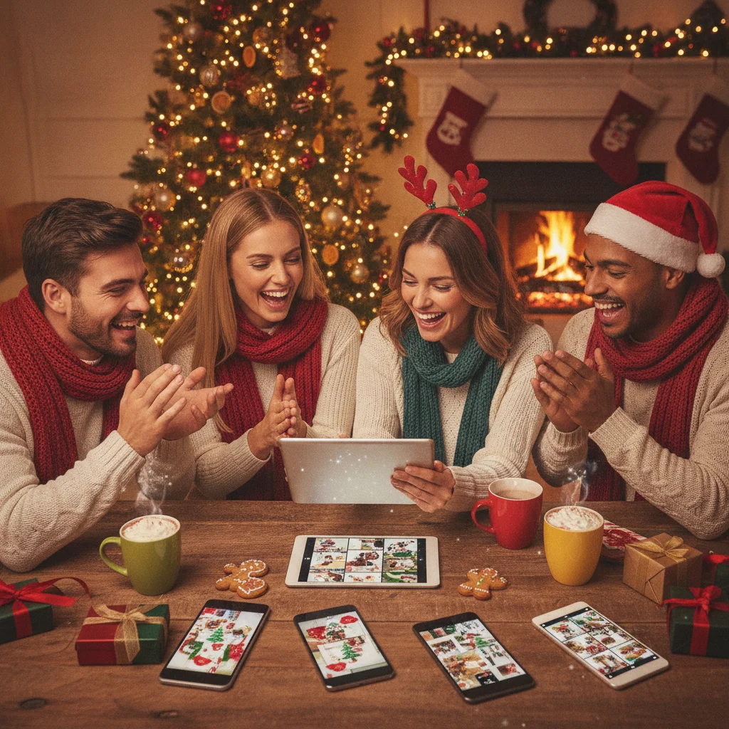 Best Christmas Photo Editor Apps for Seasonal Effects (best apps) — festive Christmas photo example