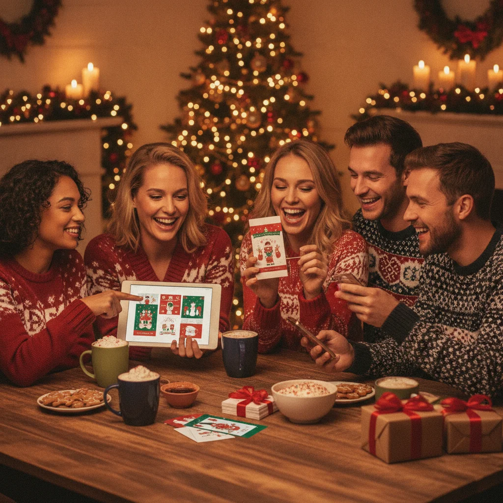 What Are the Best Free Christmas Photo Card Apps? (best apps) — festive Christmas photo example