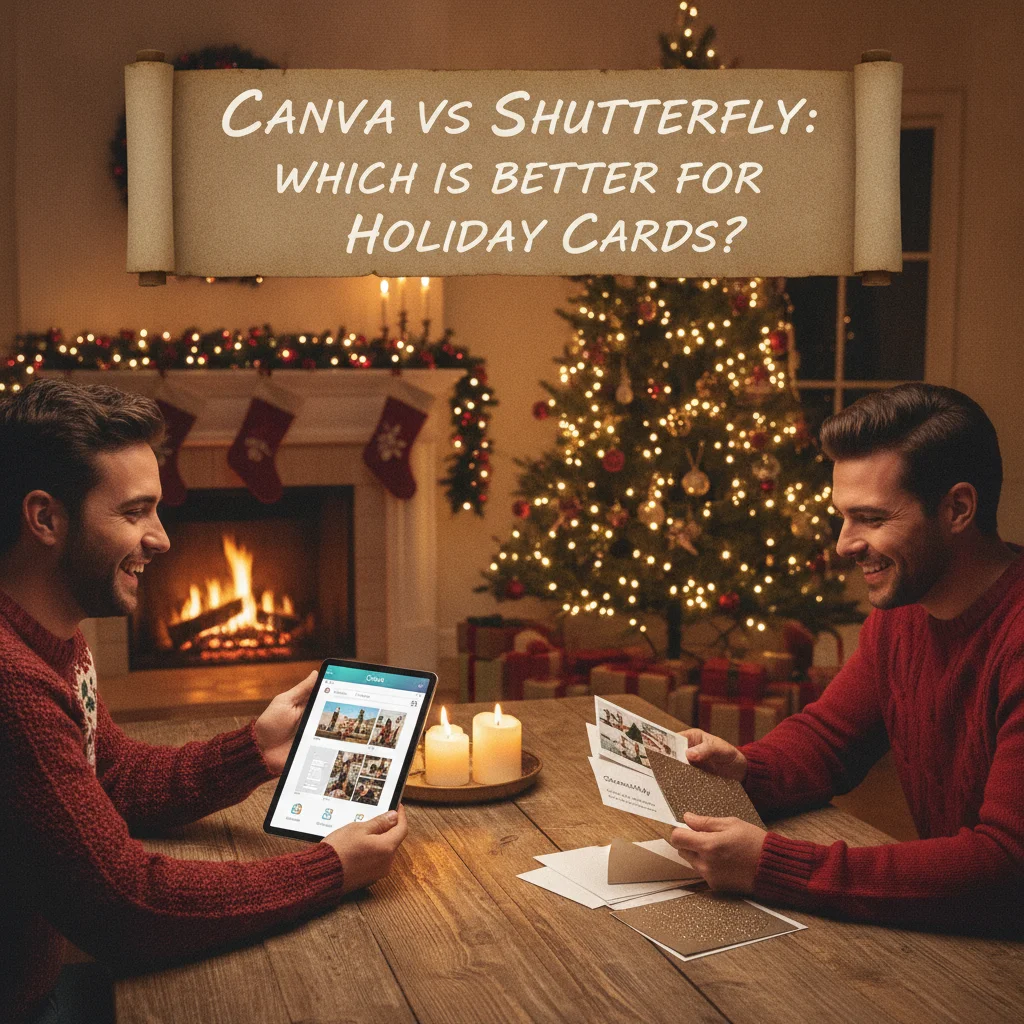 Canva vs Shutterfly: Which Is Better for Holiday Cards? — canva vs shutterfly for holiday cards (best apps) — Christmas card guide visual