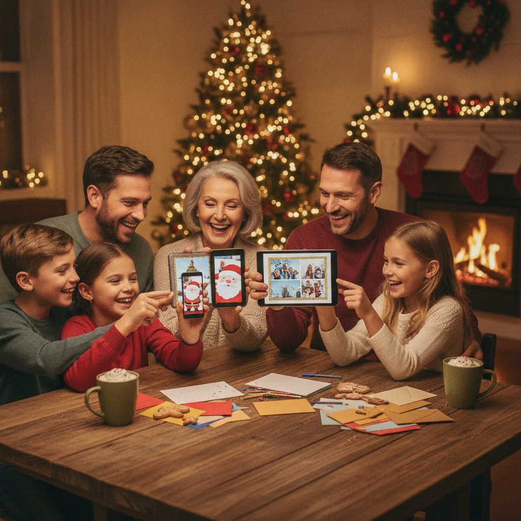 Best Christmas Card and Photo Apps (best apps) — festive Christmas photo example