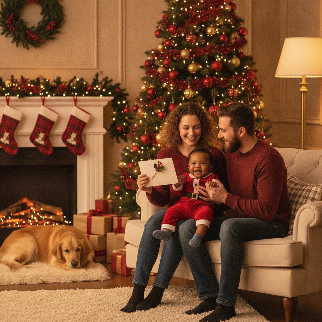 Joyful Adoption Announcement Christmas Card Ideas — Christmas card guide visual