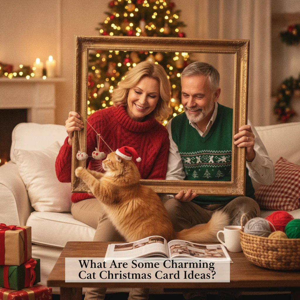 What Are Some Charming Cat Christmas Card Ideas? — Christmas card guide visual