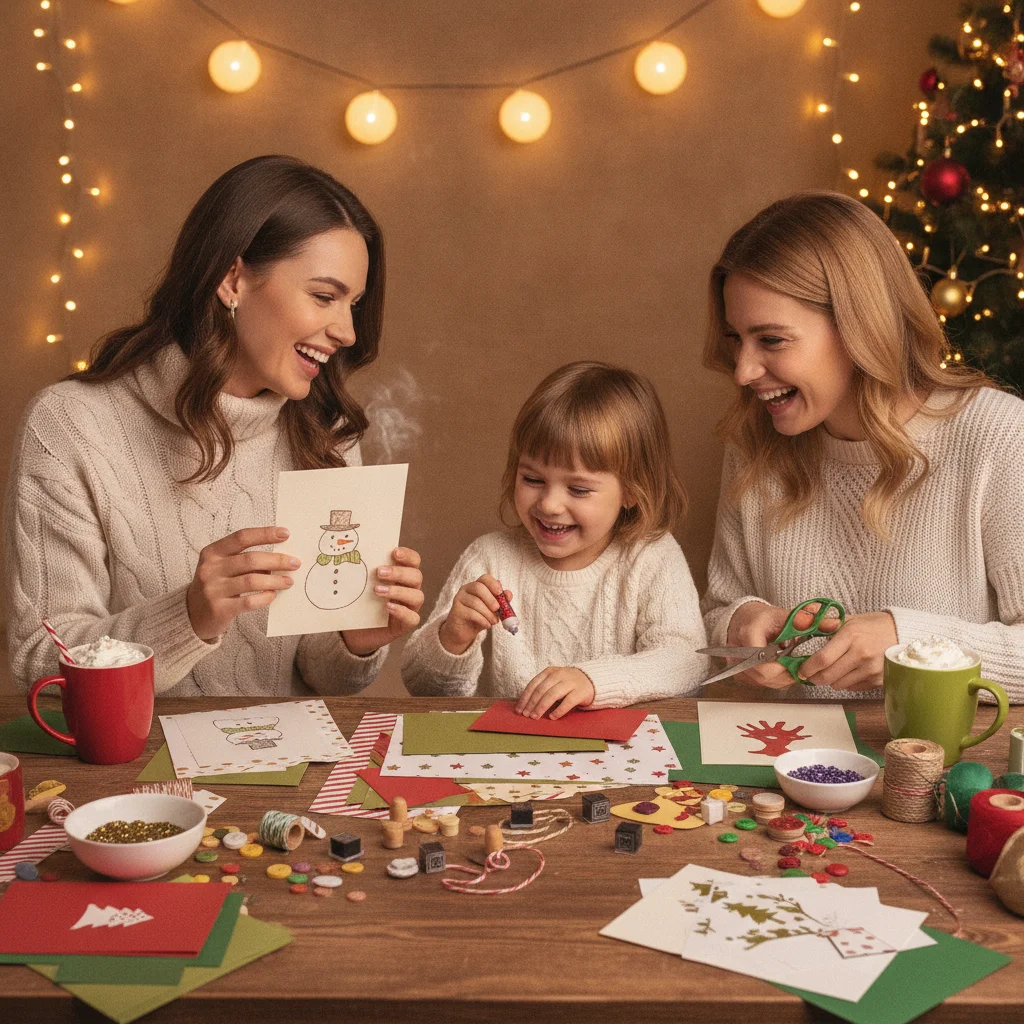 15 Easy Christmas Card Ideas for Simple Handmade Greetings — christmas card ideas easy — Christmas card guide visual