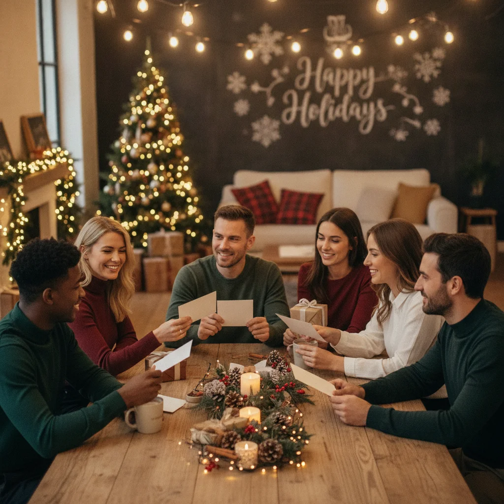 Appropriate Christmas Card Ideas for Coworkers You Barely Know — Christmas card app guide visual