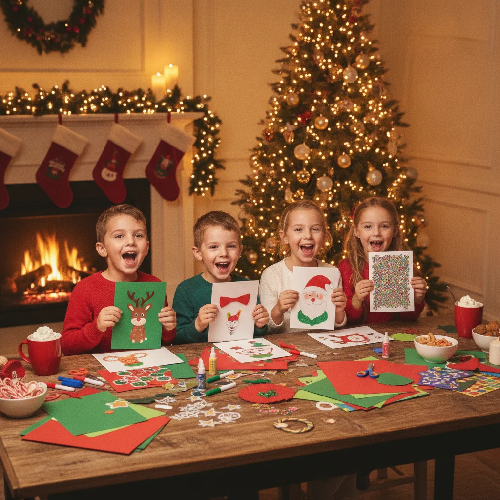 Fun and Colorful Christmas Card Ideas for Kids — Christmas card guide visual