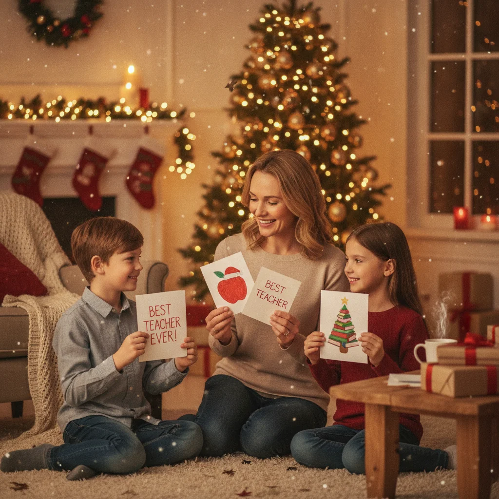 Appreciative Christmas Card Ideas for Teachers — Christmas card app guide visual