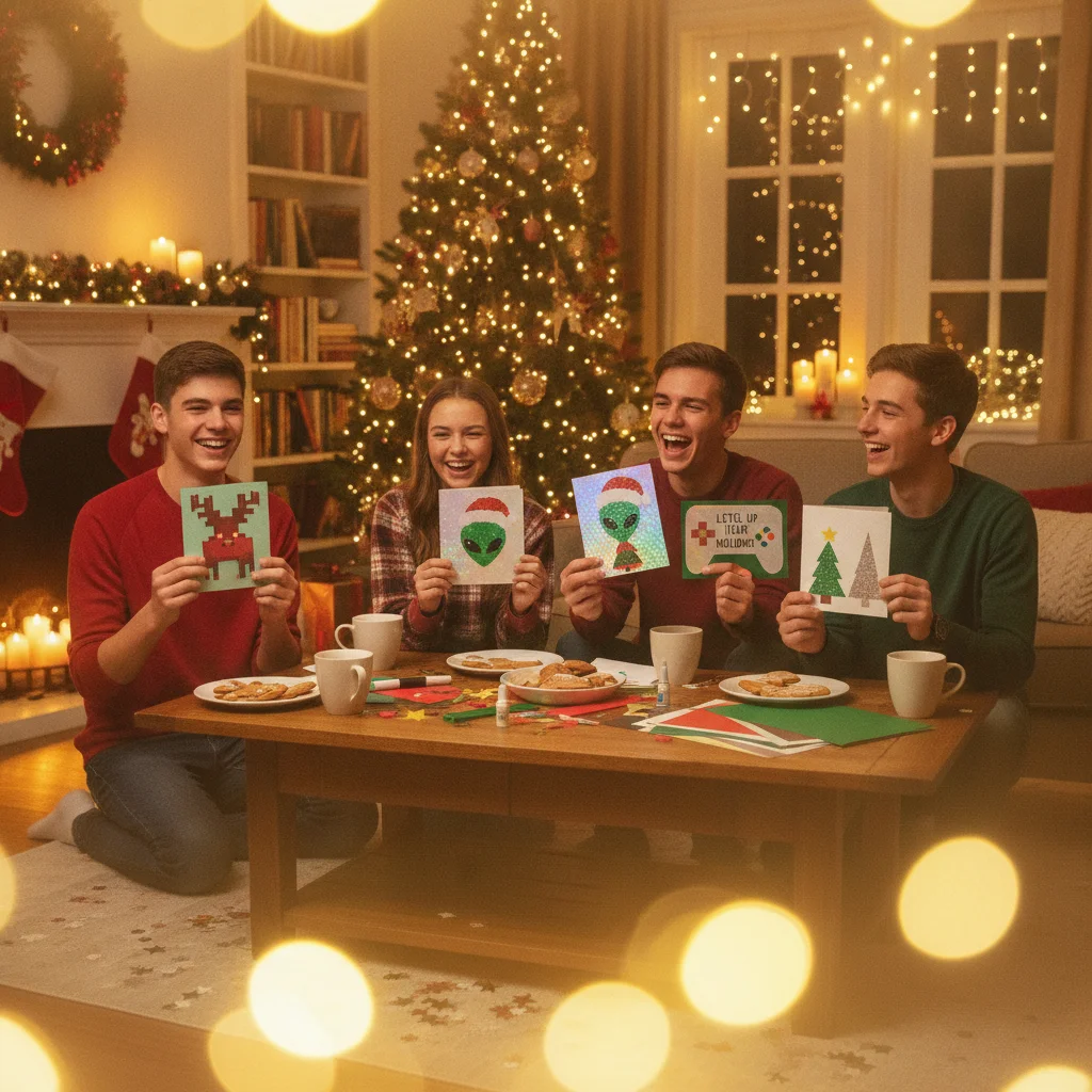 What Are Some Cool Christmas Card Ideas for Teenagers? — Christmas card guide visual