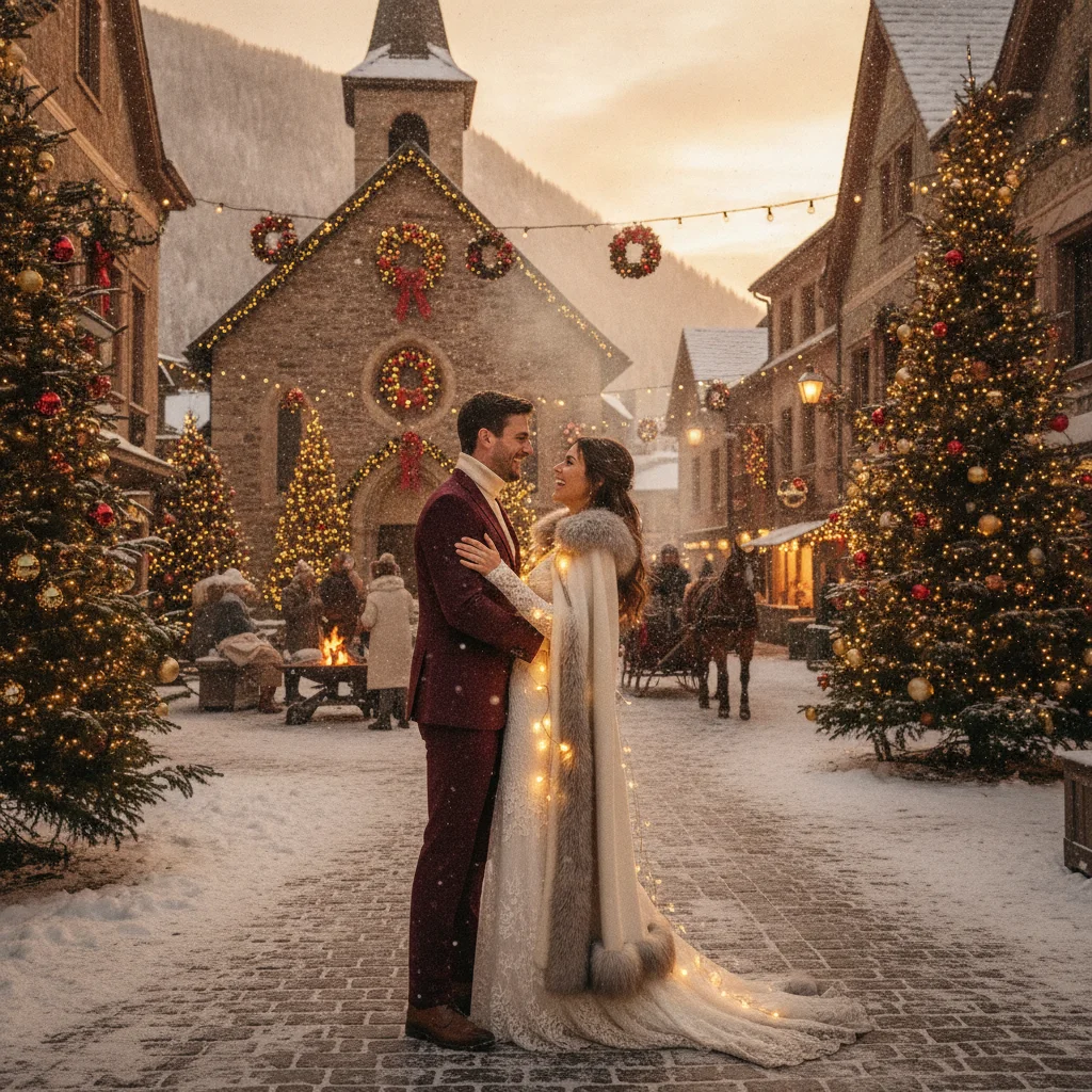 Creative Destination Wedding Announcement Christmas Card Ideas — Christmas card guide visual