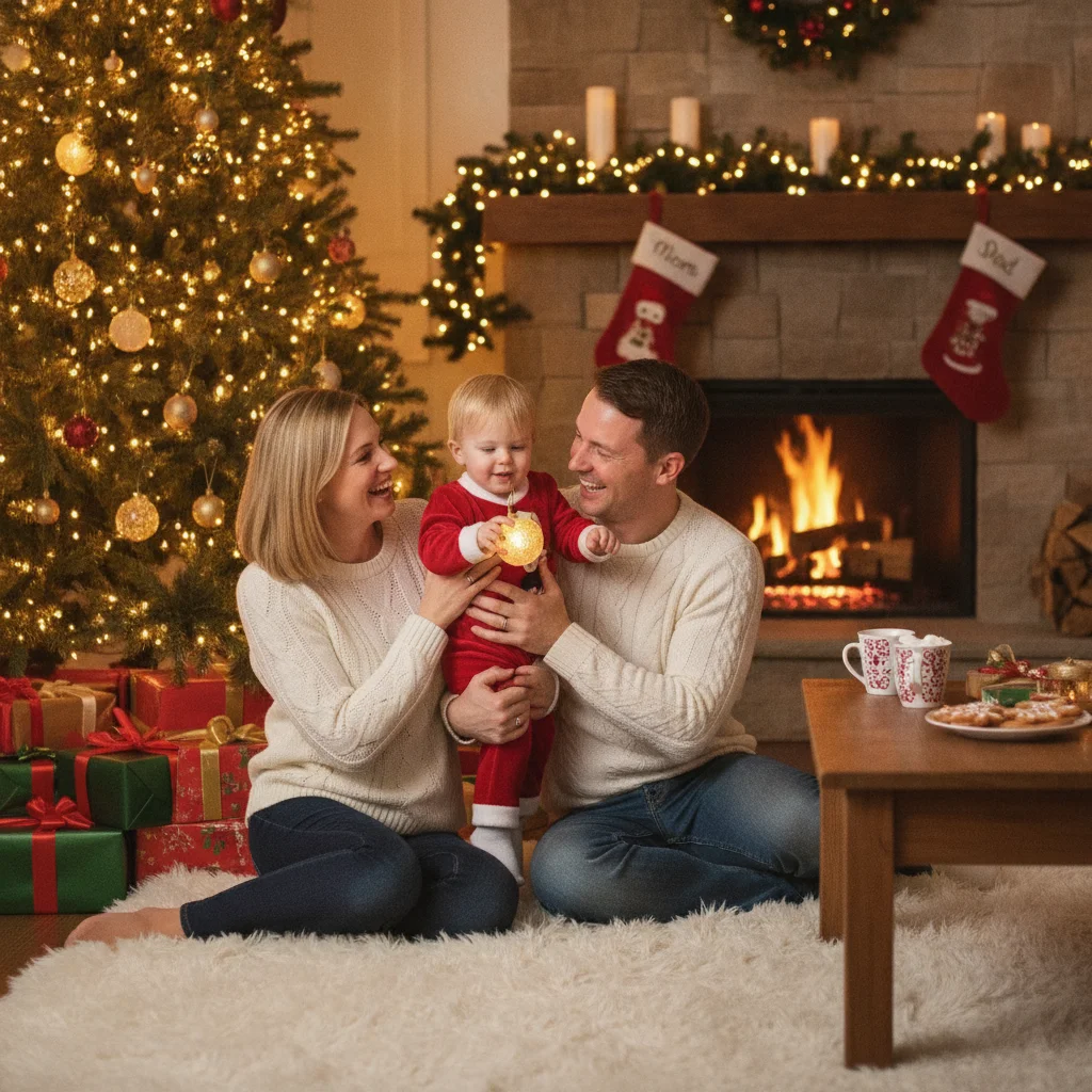Adopted Child First Christmas Photo Ideas (christmas photos) — festive Christmas photo example