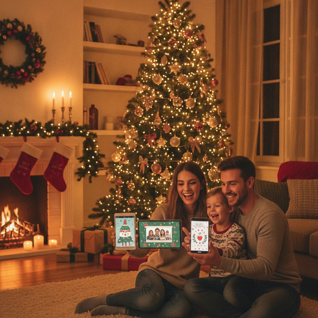 AI Christmas Card Generator With Photo (christmas photos) — festive Christmas photo example