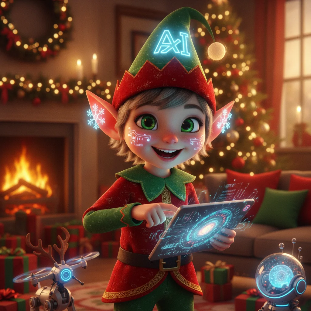 How to Create a Playful AI Christmas Elf Portrait (christmas photos) — Christmas card guide visual