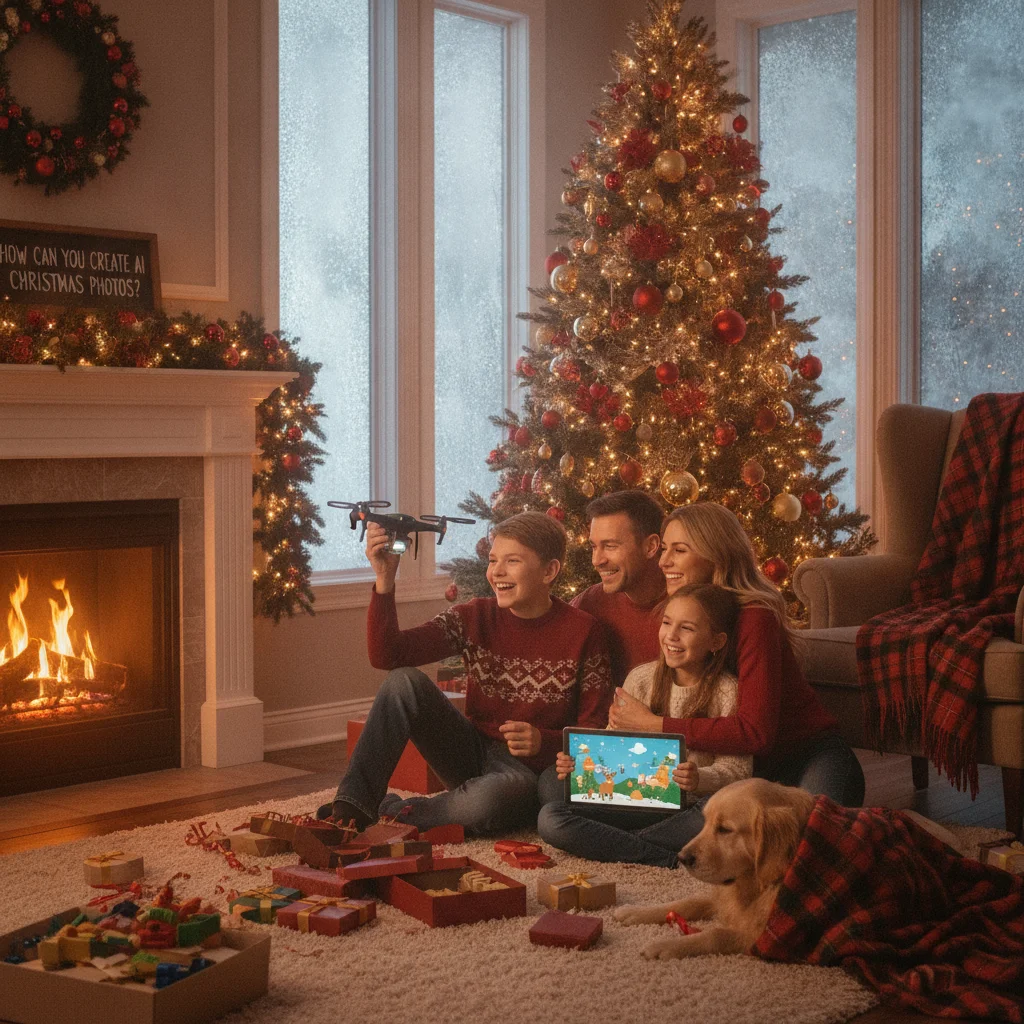 How Can You Create AI Christmas Morning Photos? (christmas photos) — festive Christmas photo example