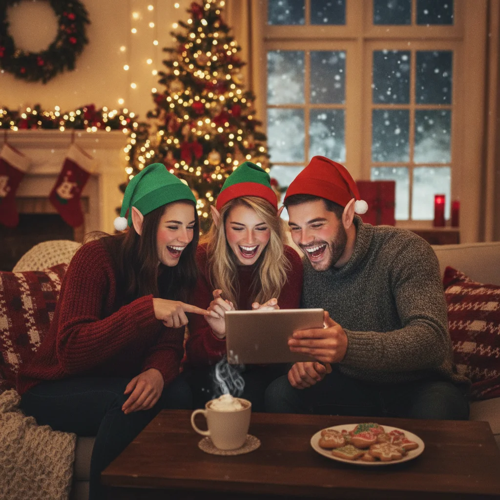 AI Elf Yourself Photo App: Transform Into an Elf (christmas photos) — festive Christmas photo example