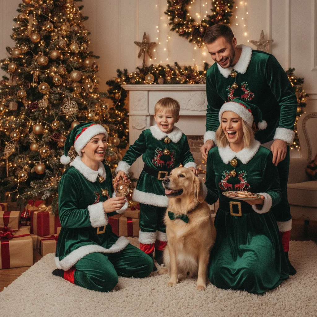 How to Turn Your Photo Into an AI Grinch Christmas Portrait — festive Christmas photo example