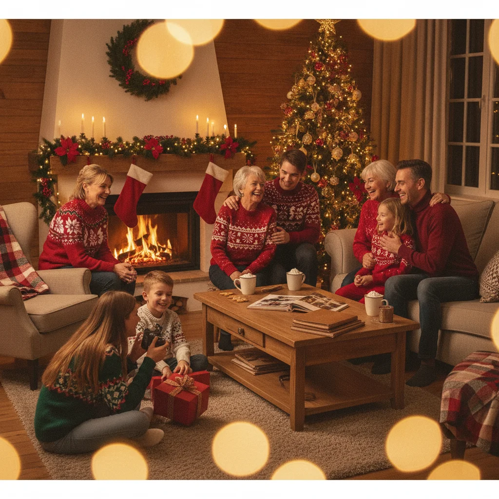 Natural Candid Christmas Photography (christmas photos) — festive Christmas photo example