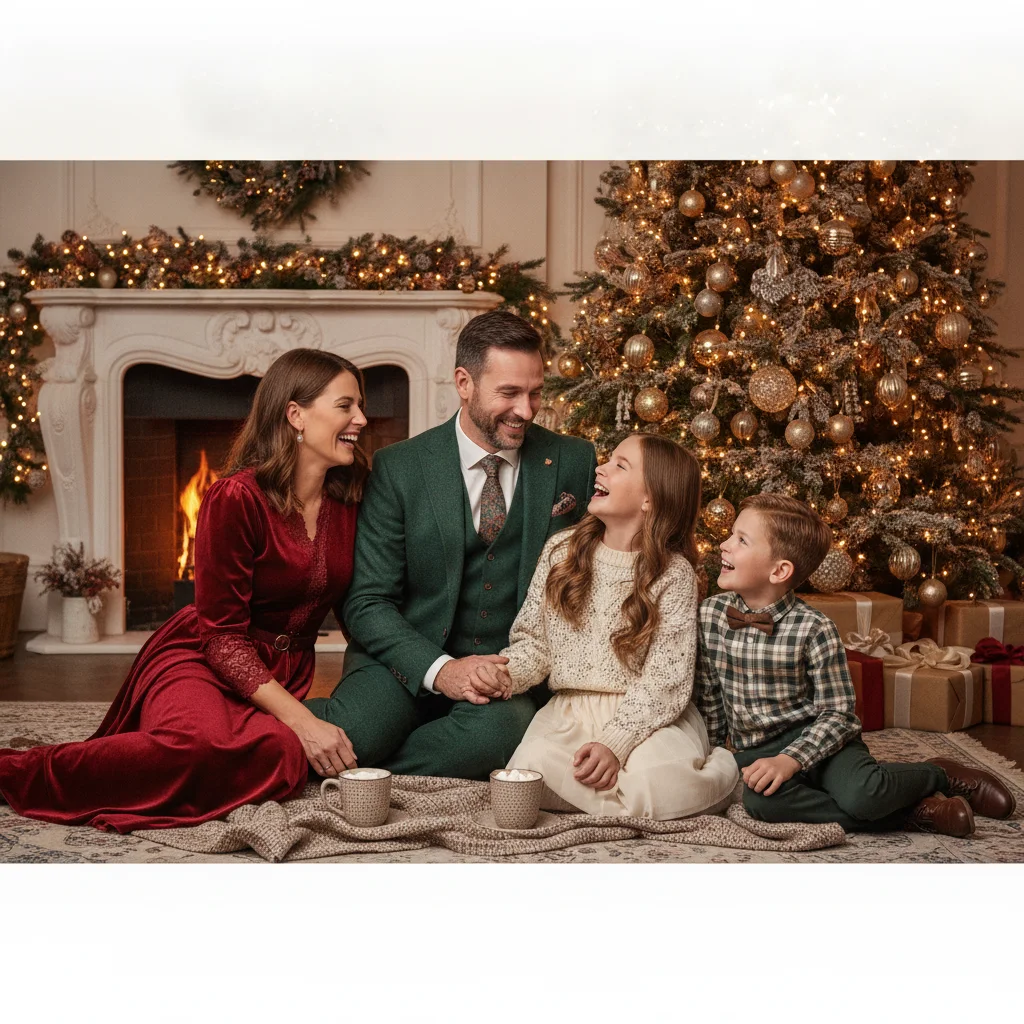 What Should You Wear for Christmas Portraits? — Christmas portrait outfit ideas (christmas photos) — Christmas card guide visual