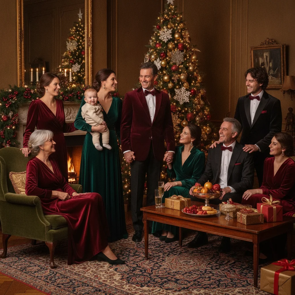 Elegant Christmas Portrait Styles — elegant Christmas portraits (christmas photos) — Christmas card guide visual