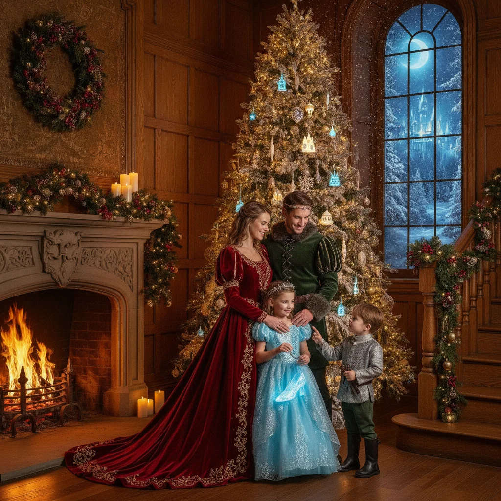 Enchanting Fairytale Christmas Portrait Styles — fairytale Christmas portraits (christmas photos) — Christmas card guide visual