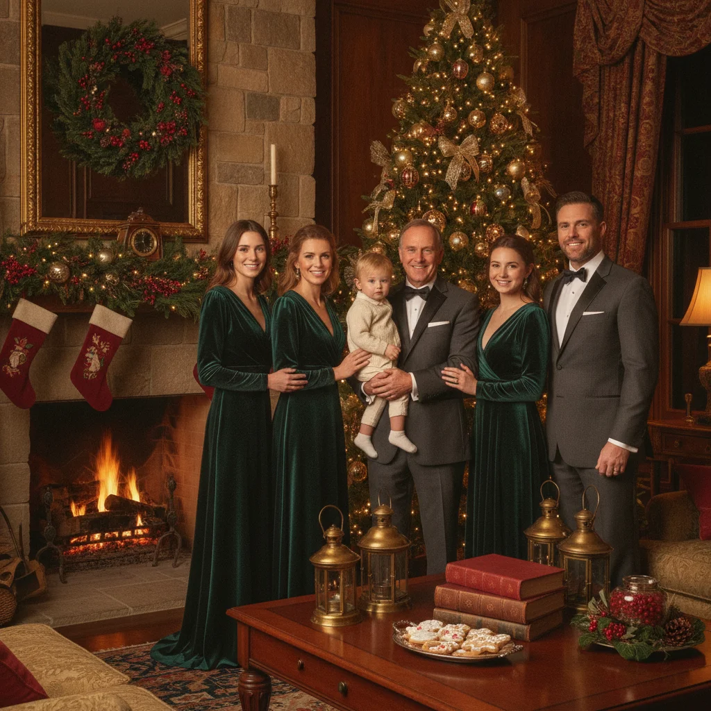 Classic Formal Christmas Portrait Inspiration — formal Christmas portraits (christmas photos) — Christmas card guide visual