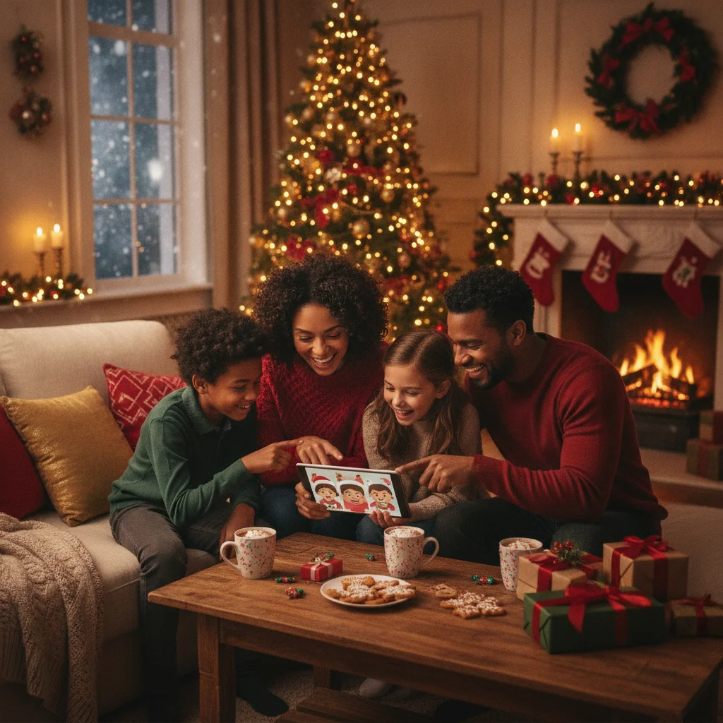 Free AI Christmas Photo Generator (christmas photos) — festive Christmas photo example