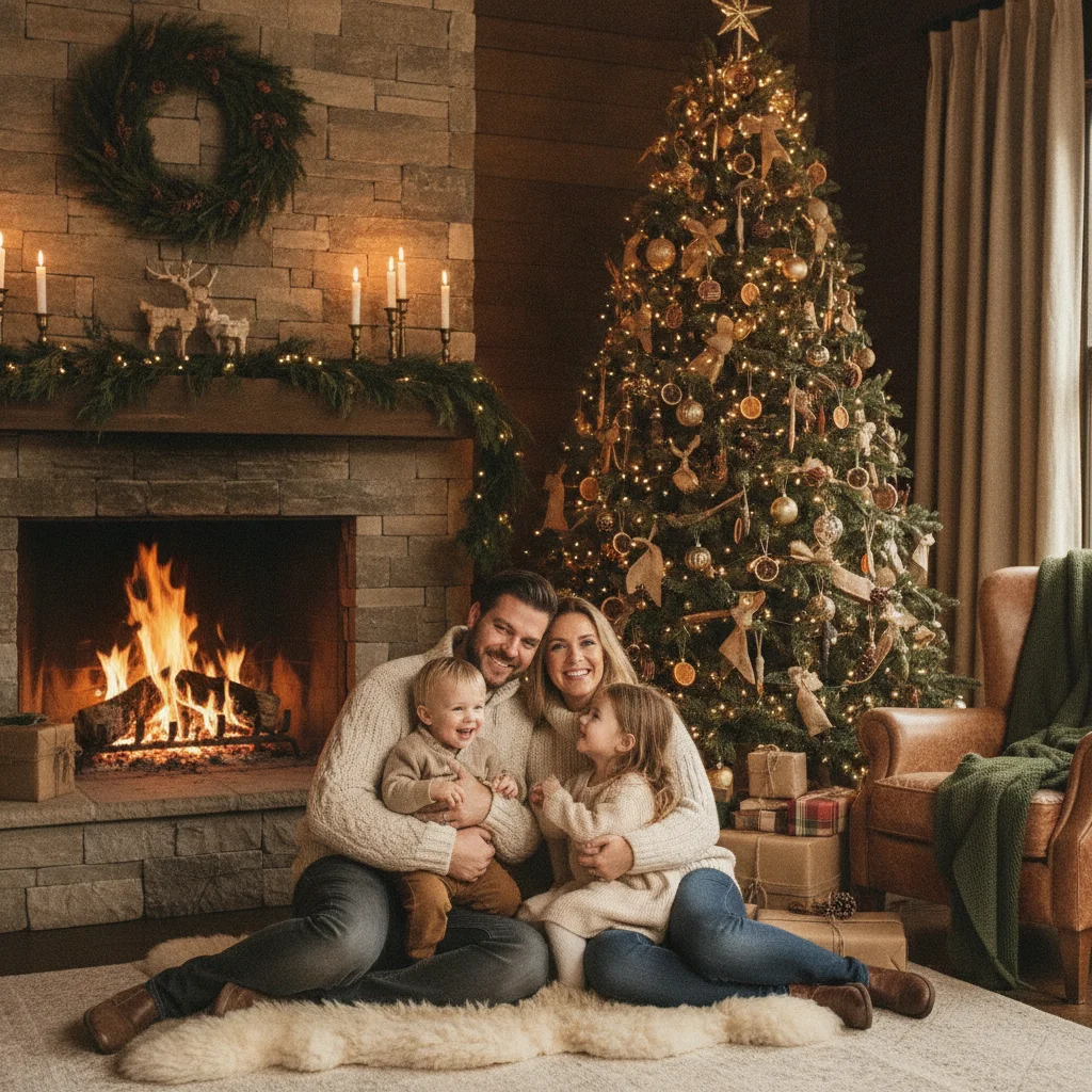 Rustic Christmas Portrait Inspiration — rustic Christmas portraits (christmas photos) — Christmas card guide visual