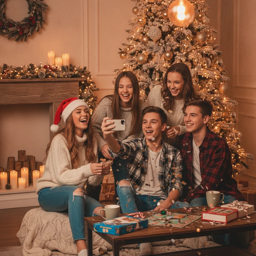 Cool Christmas Photo Ideas for Teenagers — teenager Christmas photo ideas (christmas photos) — festive Christmas photo example