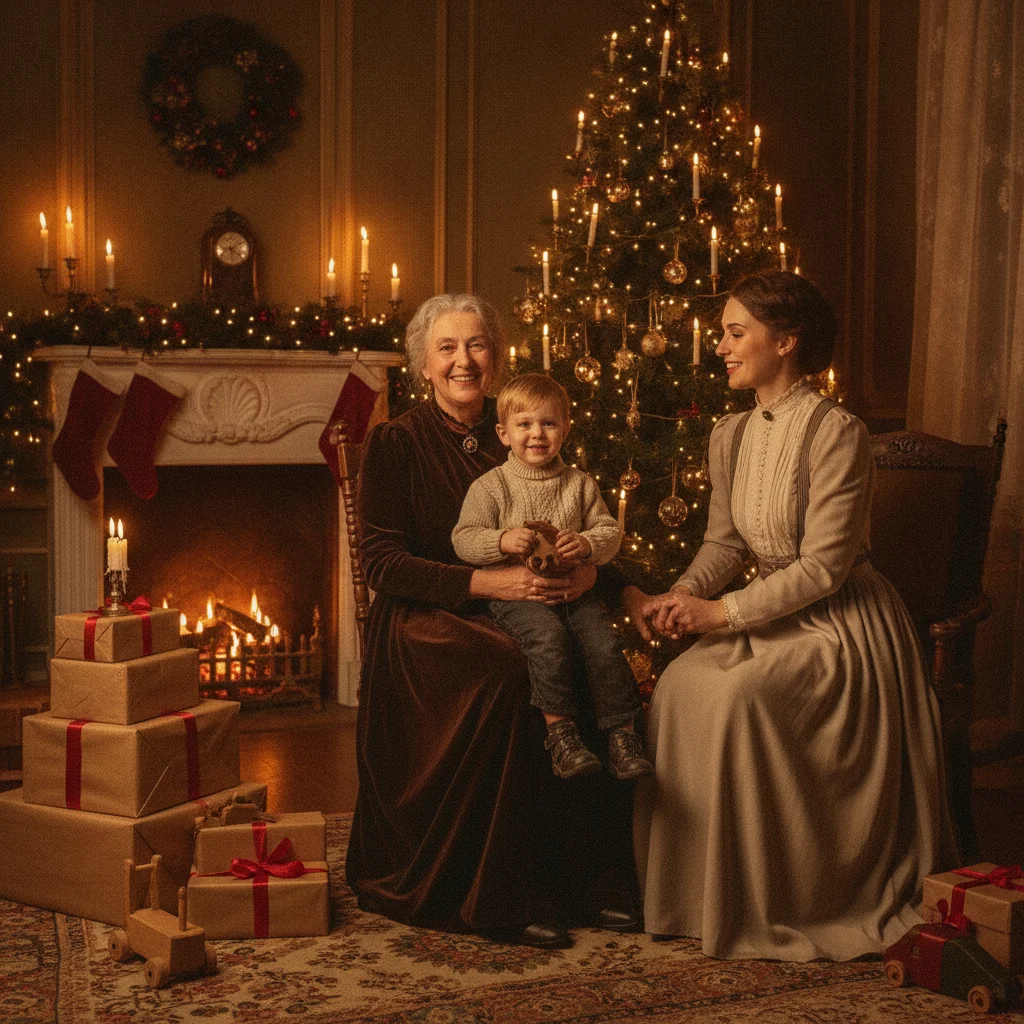Vintage Christmas Portrait Styles and Inspiration (christmas photos) — Christmas card guide visual