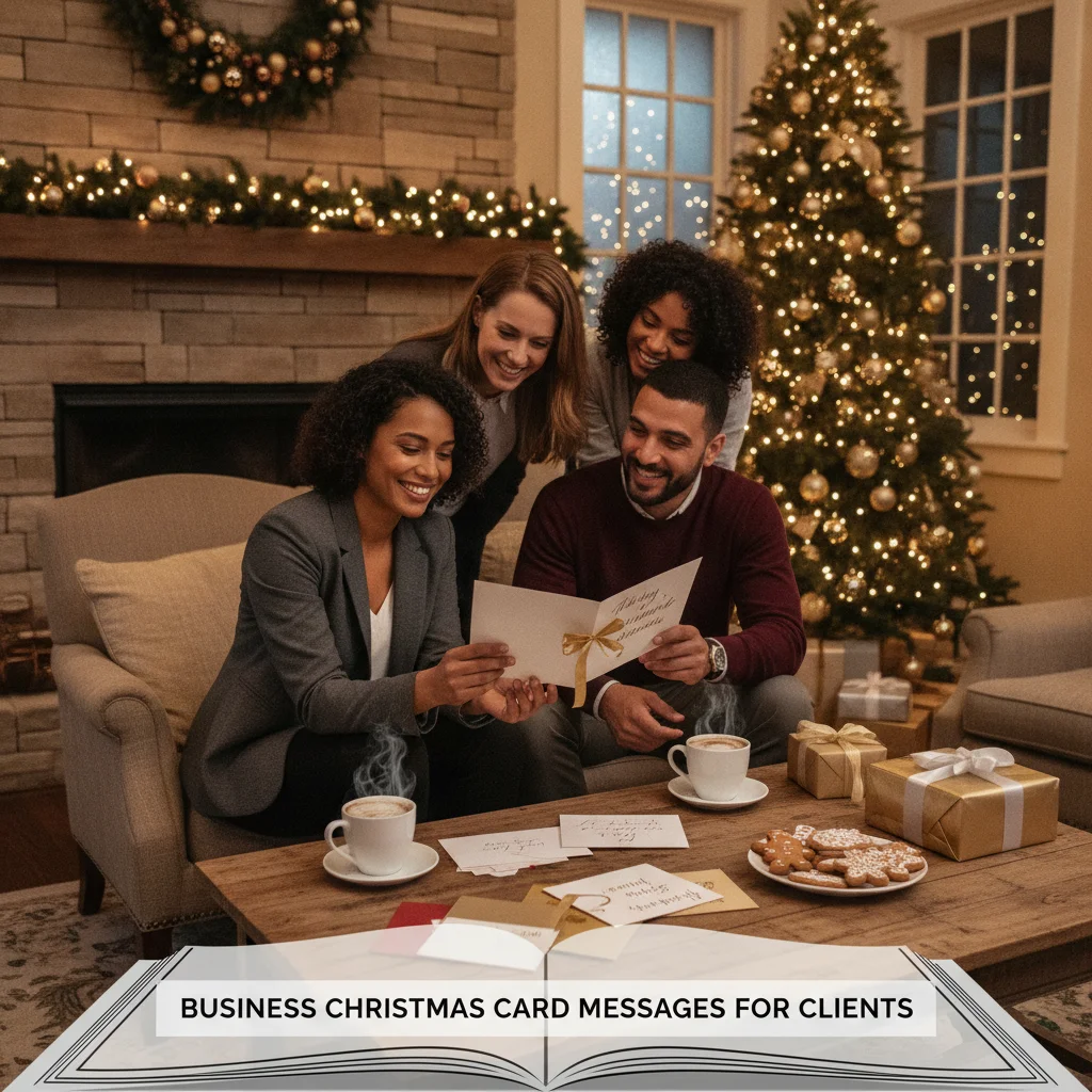 Business Christmas Card Messages for Clients — Christmas card message guide visual