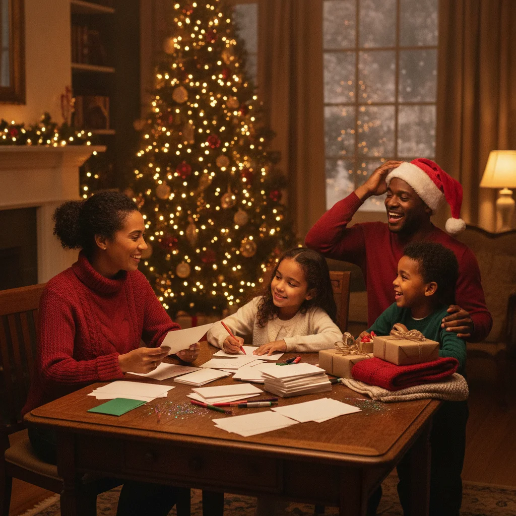 Christmas Card Donation Message (messages) — Christmas card message guide visual