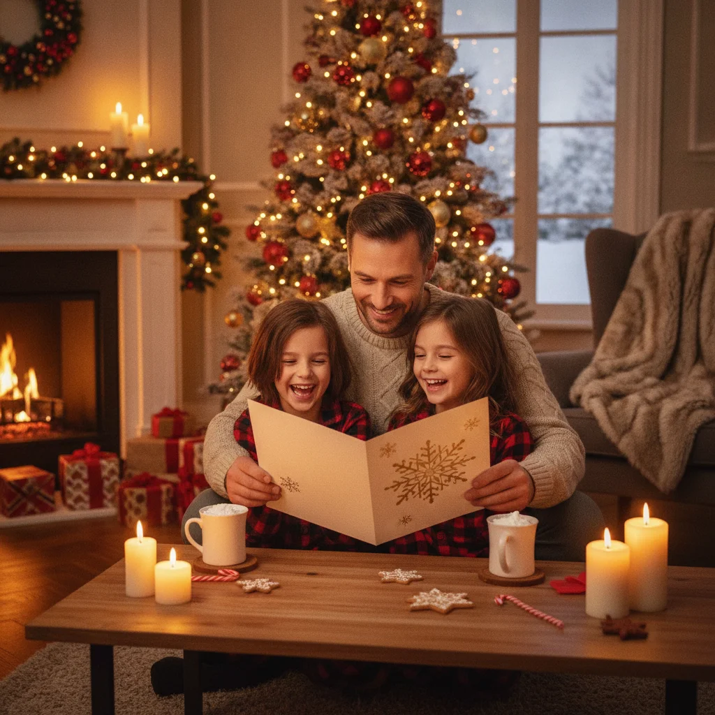 Christmas Card Message for Dad From Kids (messages) — Christmas card message guide visual