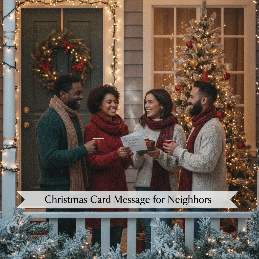 Christmas Card Message for Neighbors (messages) — Christmas card message guide visual