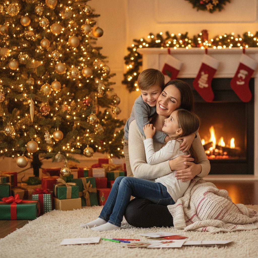 Christmas Card Message for Your Wife From the Kids — christmas card message for wife from kids (messages) — Christmas card message guide visual