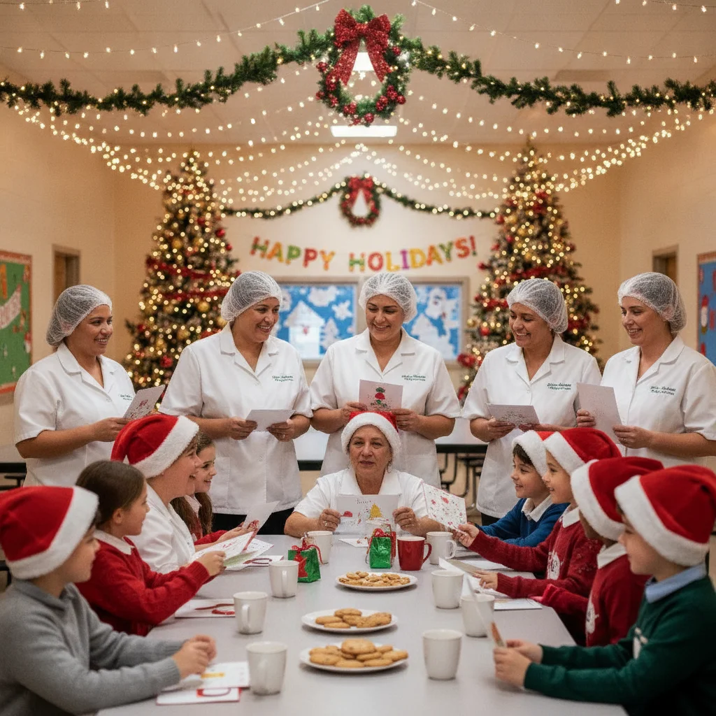 Christmas Card Messages for School Cafeteria Workers — christmas card messages for cafeteria workers — Christmas card message guide visual