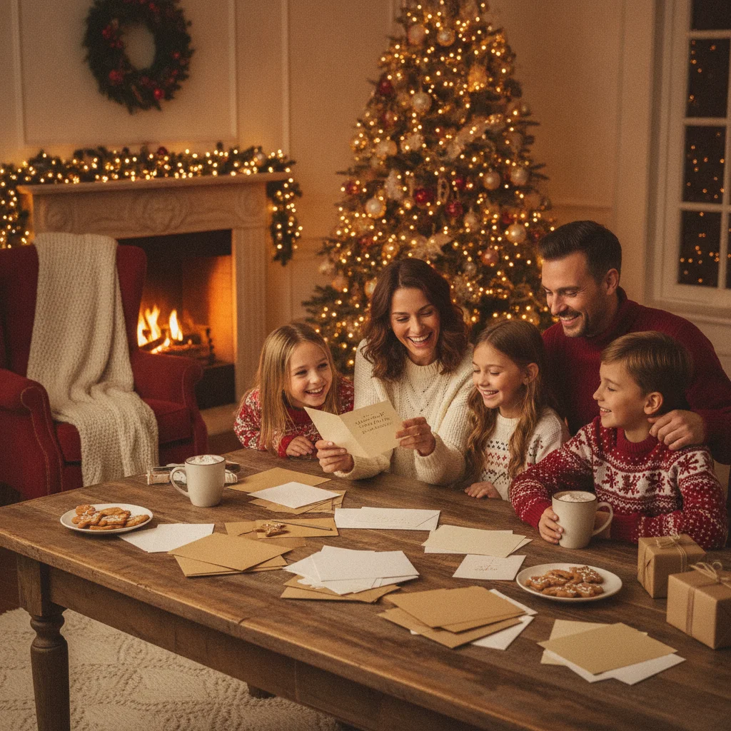 Christmas Card Messages Guide — Christmas card message guide visual