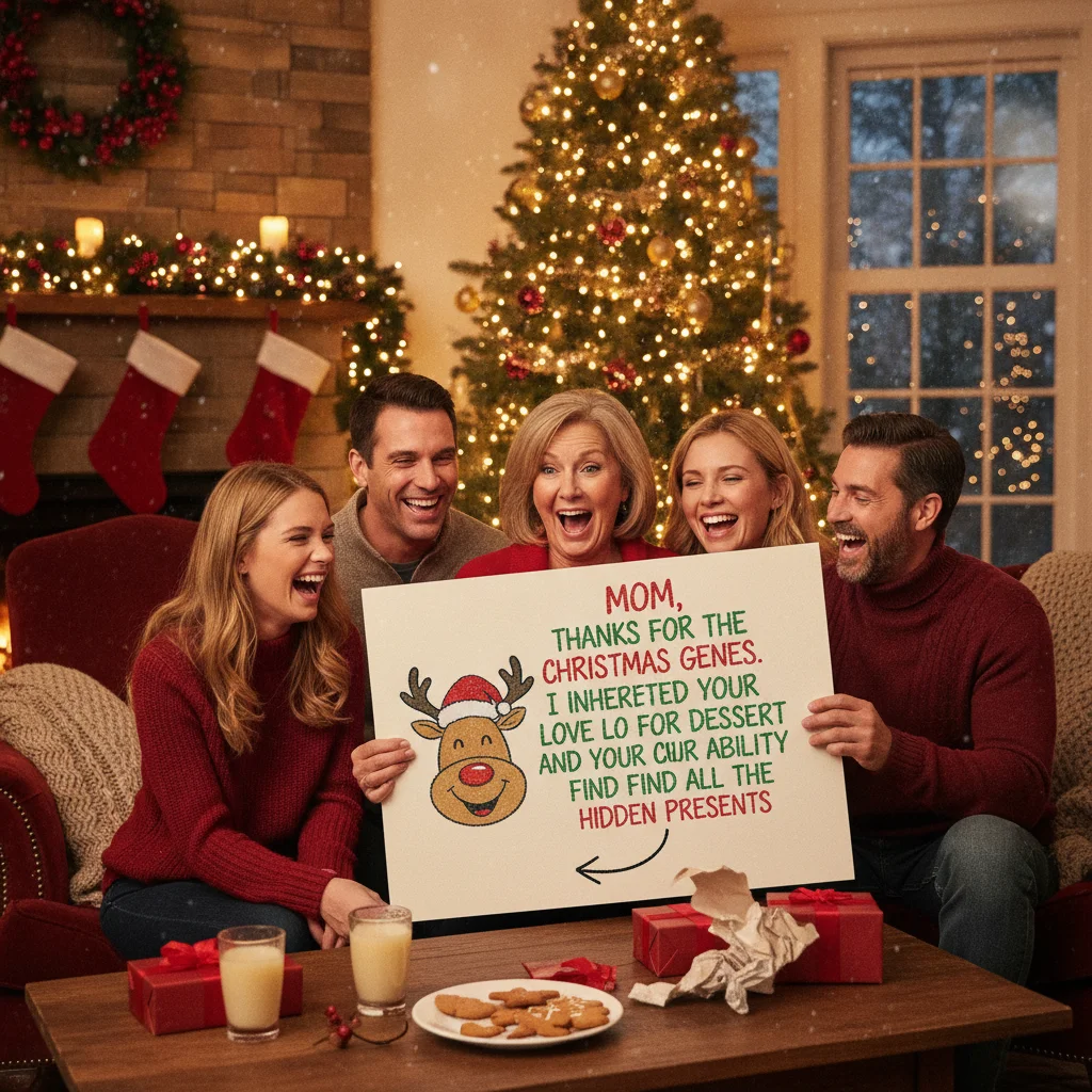 Funny Christmas Card Message for Mom (messages) — Christmas card message guide visual