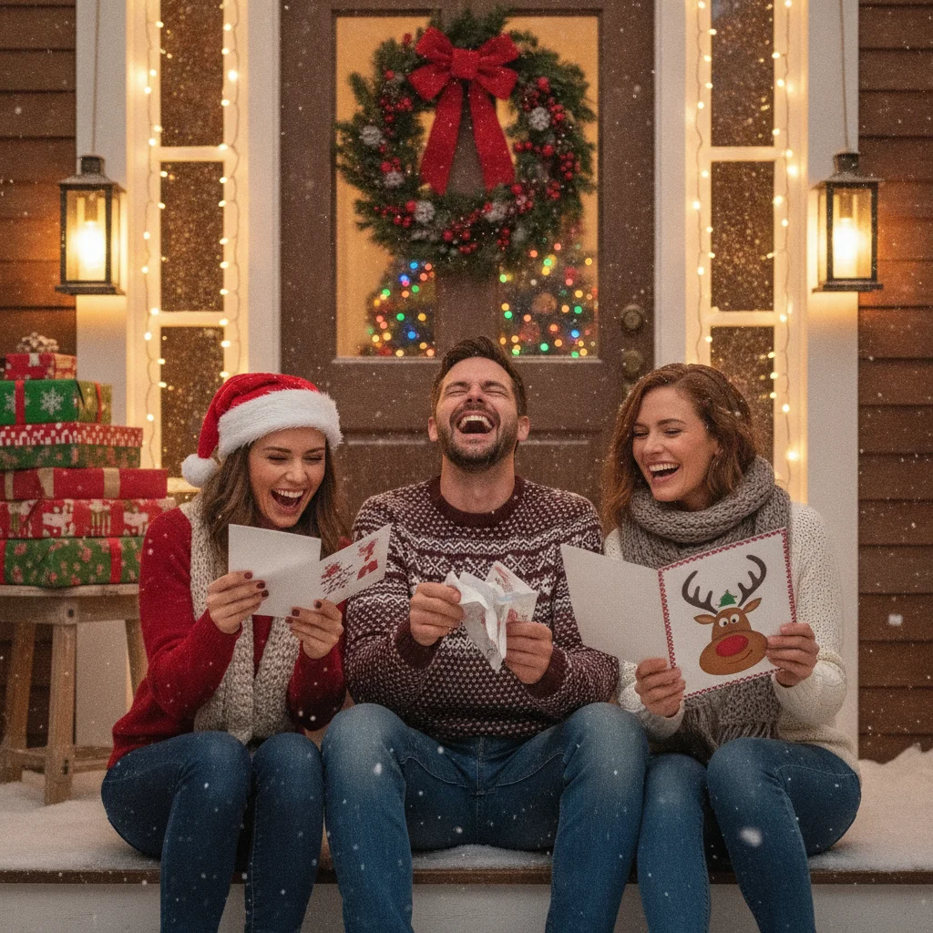 What Are Some Funny Christmas Card Messages for Neighbors? — funny christmas card message for neighbors — Christmas card message guide visual