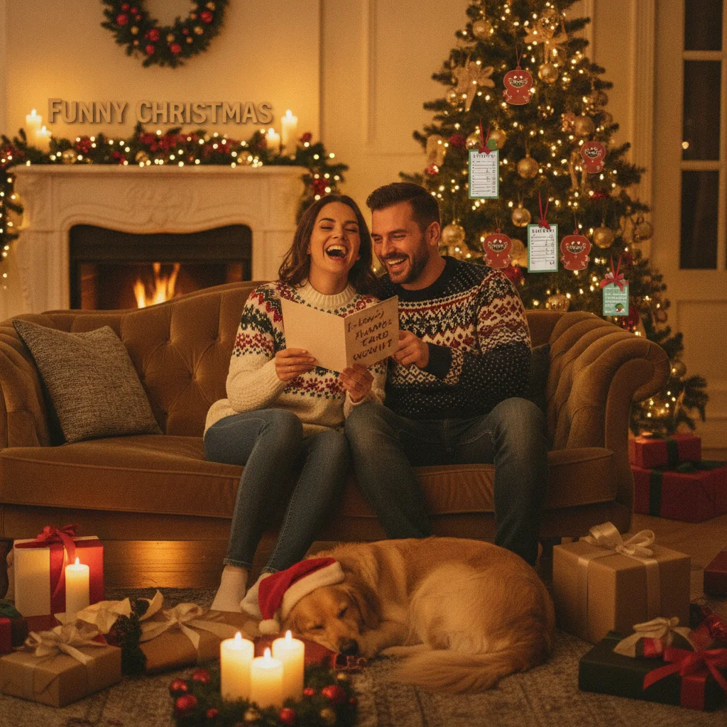 Funny Christmas Card Messages for Your Wife — funny christmas card message for wife — Christmas card message guide visual