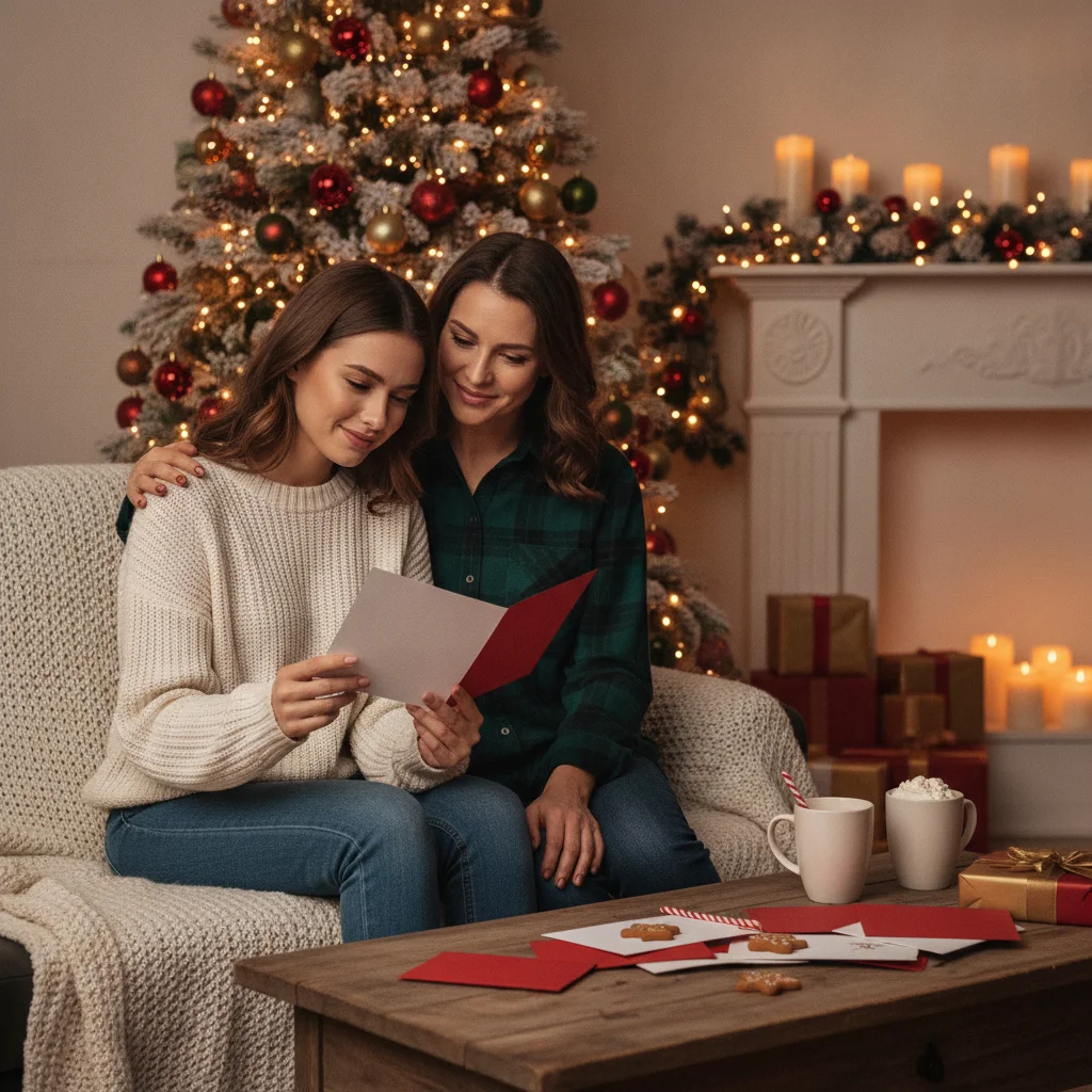 Heartfelt Christmas Card Message for Sister (messages) — Christmas card message guide visual