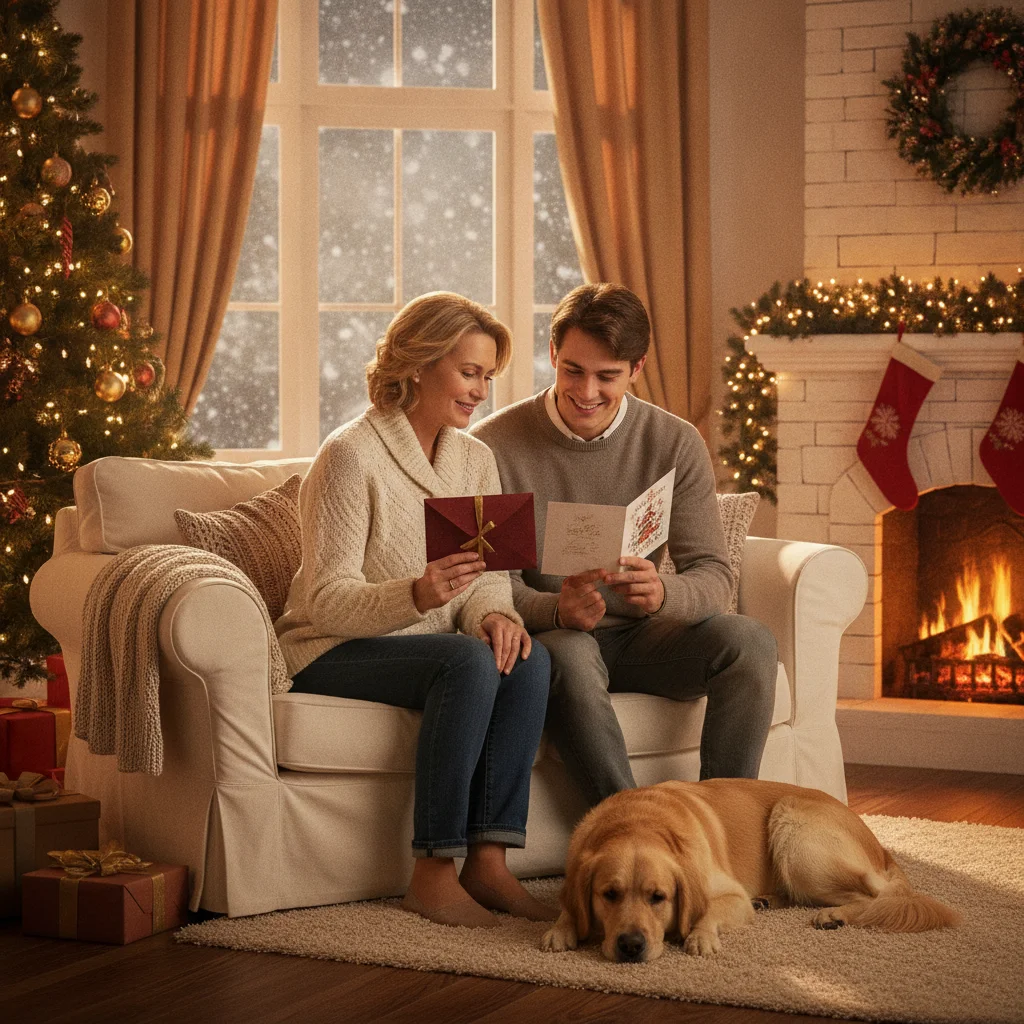 Heartfelt Christmas Card Message for Son (messages) — Christmas card message guide visual