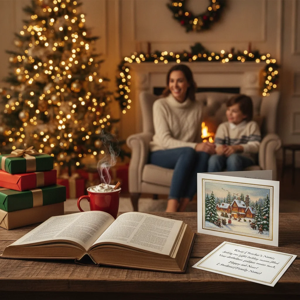 Professional Christmas Card Message for a Teacher — professional christmas card message for teacher (messages) — Christmas card message guide visual