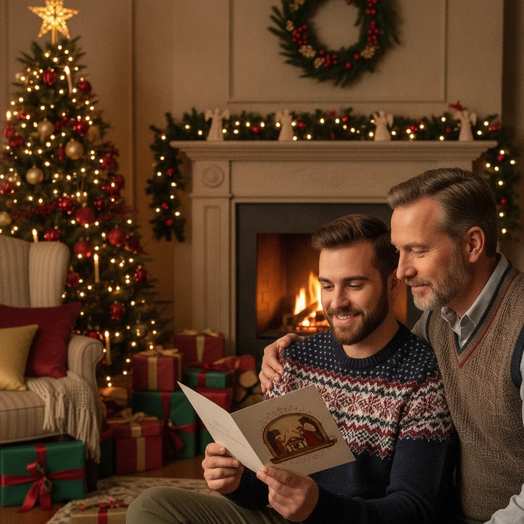 Religious Christmas Card Message for a Brother — religious christmas card message for brother (messages) — Christmas card message guide visual