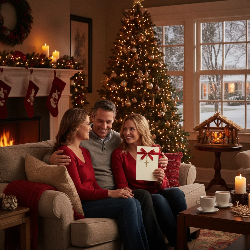 Religious Christmas Card Messages for a Daughter — religious christmas card message for daughter — Christmas card message guide visual