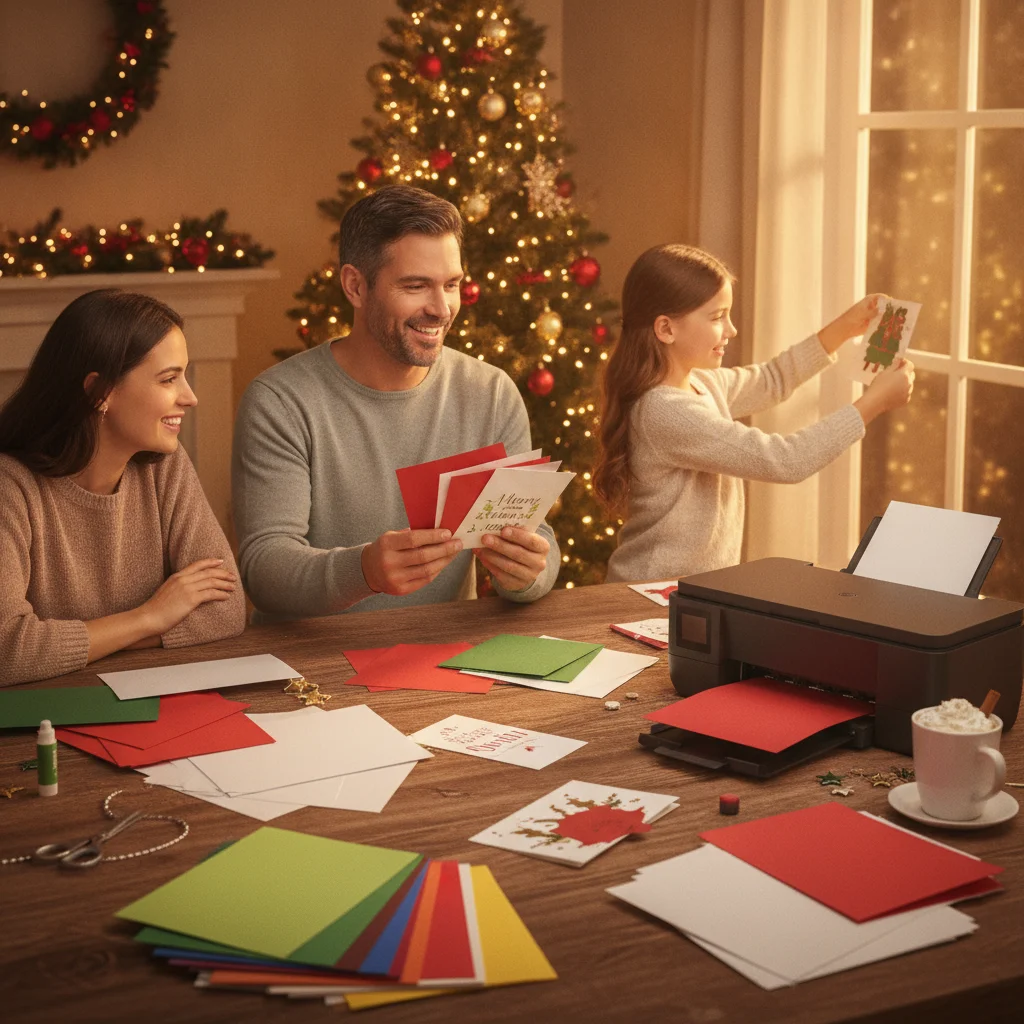 How to Select Cardstock Your Home Printer Can Handle — best cardstock for printing Christmas cards at home (printing mailing) — Christmas card printing and mail