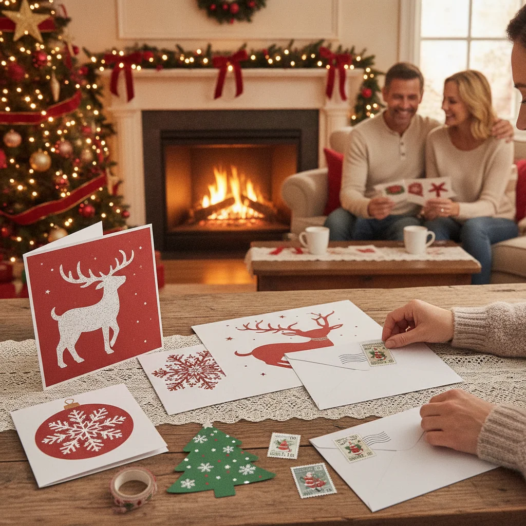 Postage for Square, Oversized, and Odd-Shaped Christmas Cards Explained — christmas card postage for odd shaped cards square oversized (printing mailing) — Chri