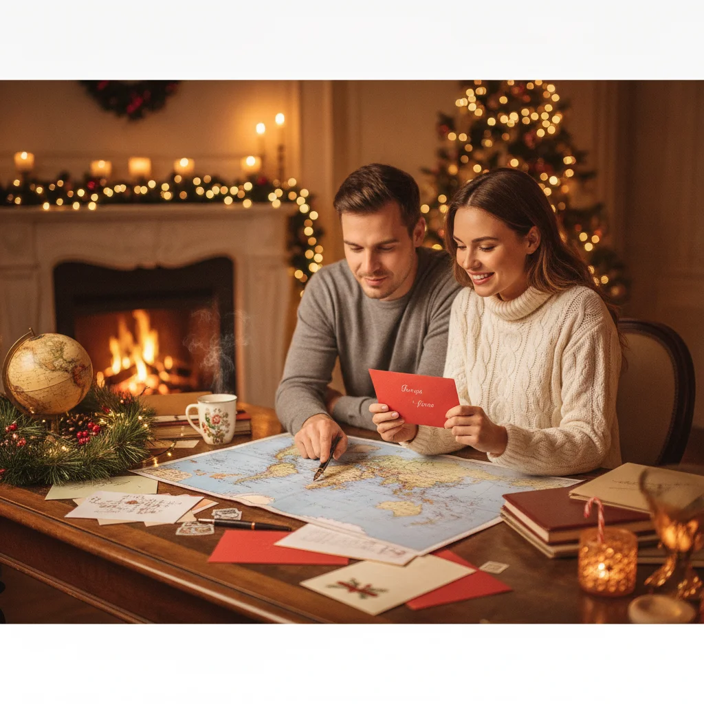 How to Format International Addresses on Christmas Card Envelopes — how to address international Christmas card envelopes (printing mailing) — Christmas card gu