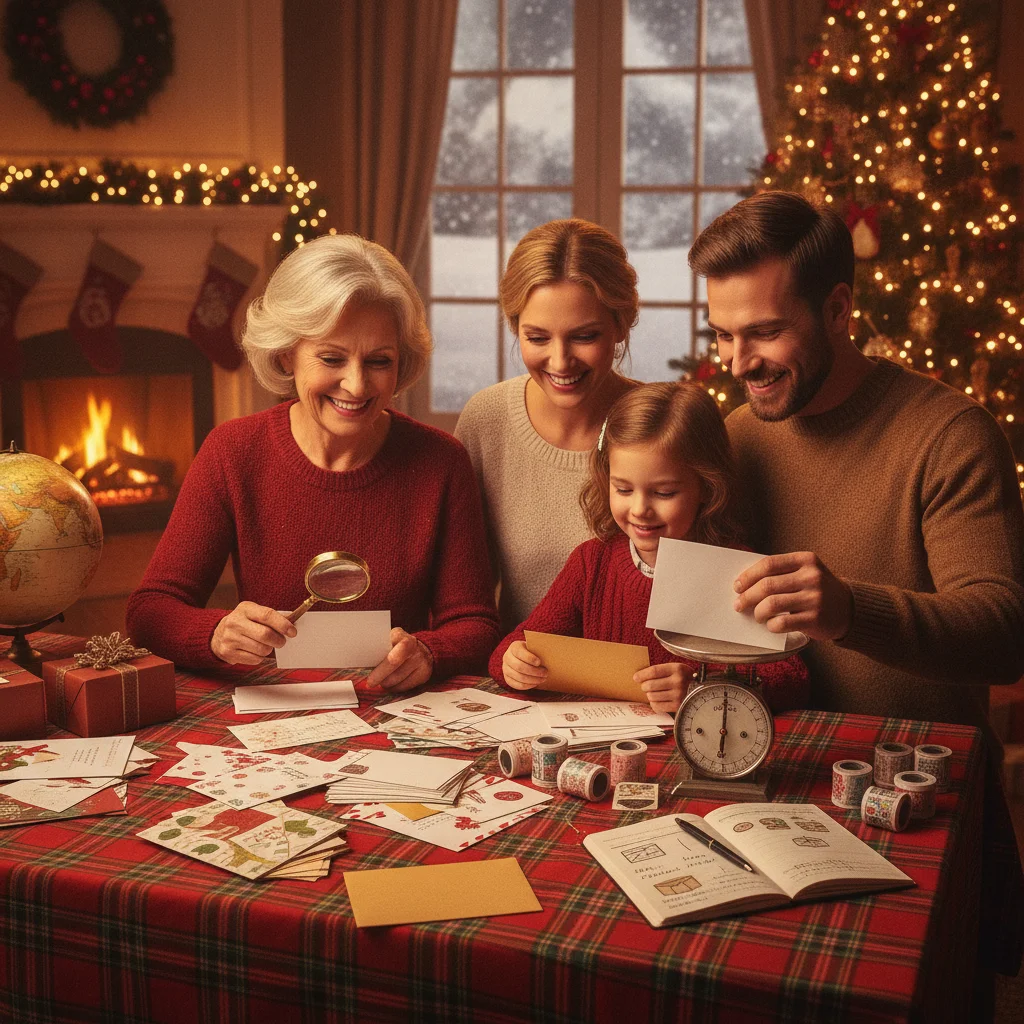 How to Calculate Christmas Card Postage by Weight, Shape, and Destination — how to calculate postage for Christmas cards (printing mailing) — Christmas card gui