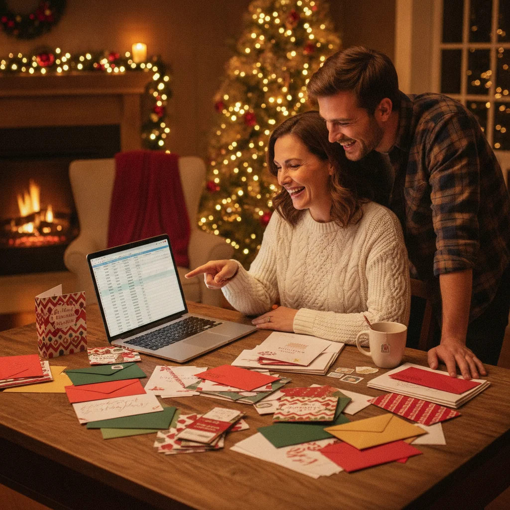 How to Organize a Christmas Card Mailing List Spreadsheet — how to organize christmas card mailing list spreadsheet template (printing mailing) — Christmas card